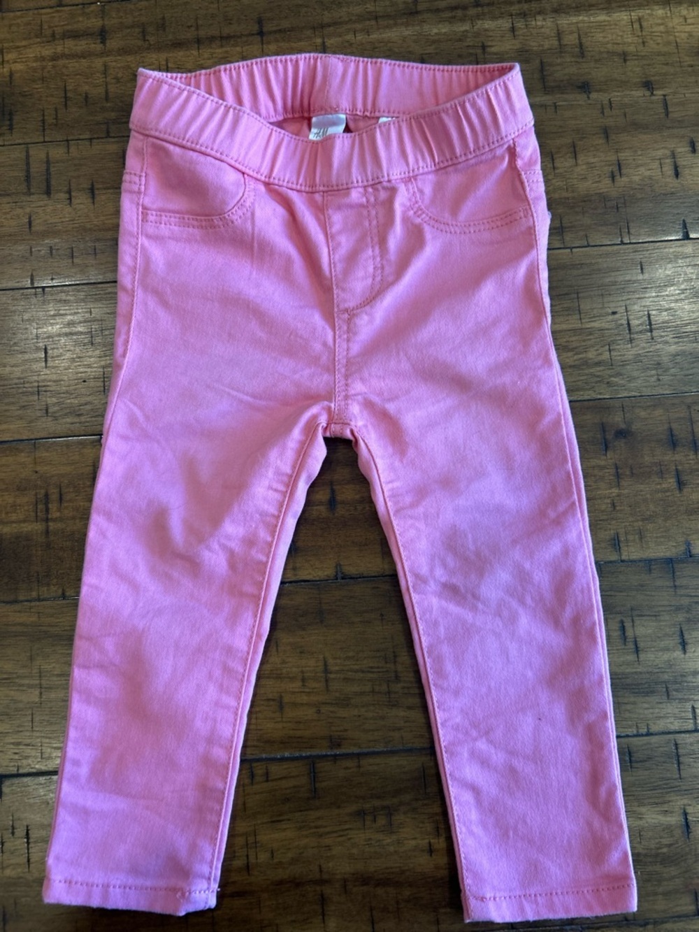 H&M Pink Girls' Elastic Waist Stretch Leggings